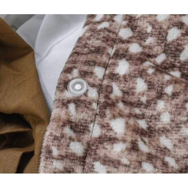 Velvet dekbedovertrek Aria bruin - signature