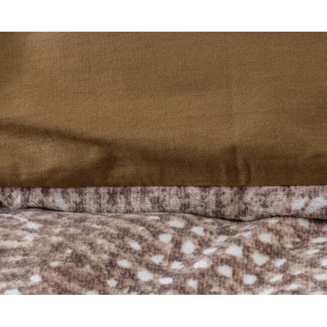 Velvet dekbedovertrek Aria bruin - signature