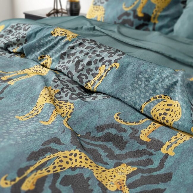 Velvet dekbedovertrek Luipaard Axel - 2-persoons (200x220 + 2st. 60x70cm)