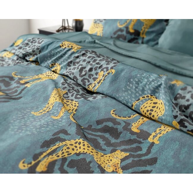 Velvet dekbedovertrek Luipaard Axel - 2-persoons (200x220 + 2st. 60x70cm)