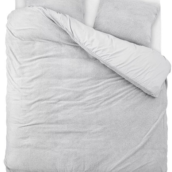 Teddy dekbedovertrek onderkant microvezel - grijs