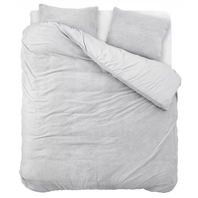 Teddy dekbedovertrek onderkant microvezel - grijs