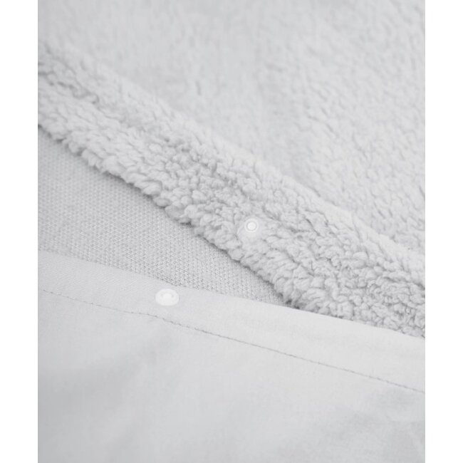 Teddy dekbedovertrek onderkant microvezel - grijs