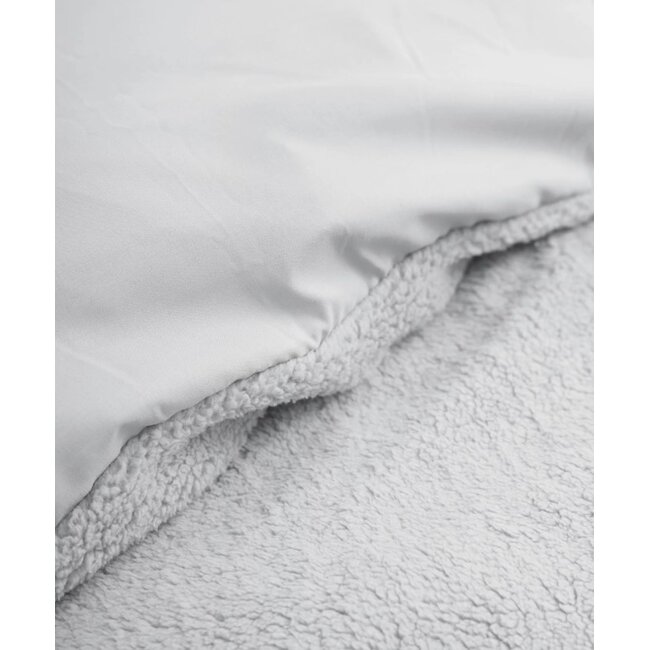 Teddy dekbedovertrek onderkant microvezel - grijs