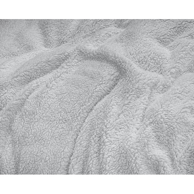 Teddy dekbedovertrek onderkant microvezel - grijs