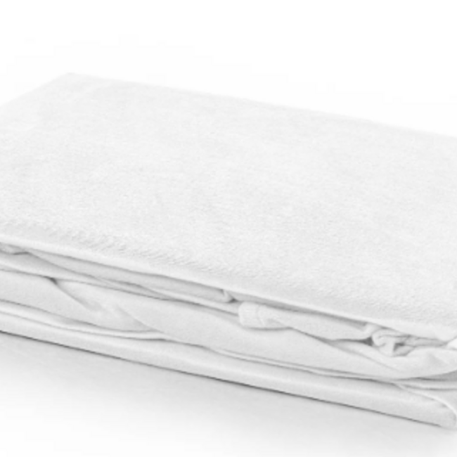 Velvet hoeslaken - wit