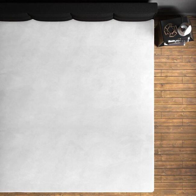 Velvet hoeslaken - wit