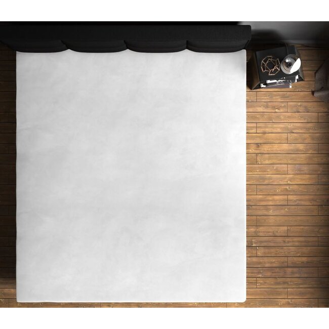 Velvet hoeslaken - wit