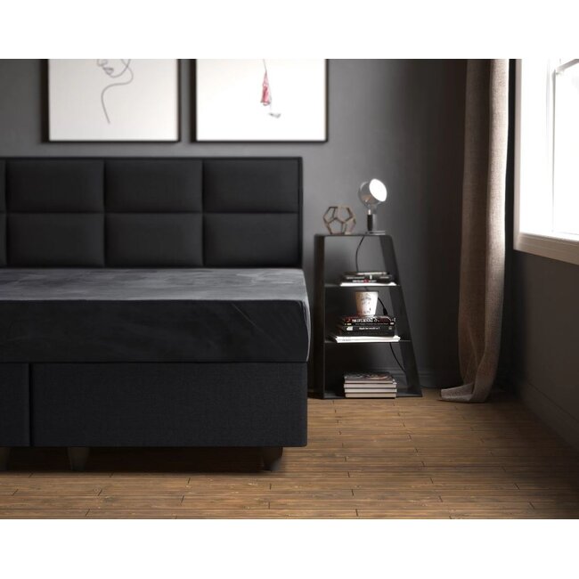 Velvet Hoeslaken - Antraciet