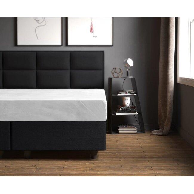 Velvet hoeslaken - wit