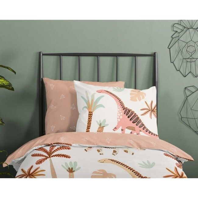 Katoen kinderdekbedovertrek  Dino - 140x220 + 60x70 cm