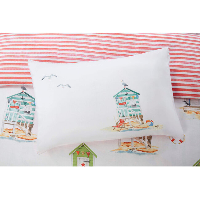 Microvezel dekbedovertrek Strandhuisjes