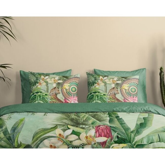 Katoen satijn dekbedovertrek Abhita