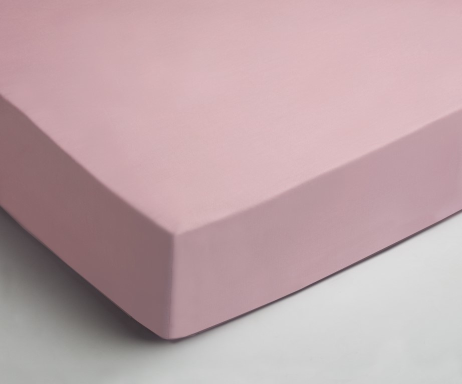 Boxspring hoeslaken - jersey - roze - hoekhoogte 40 cm