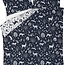 Polykatoen dekbedovertrek Woodlands - Navy - eenpersoons  (135x200 + 50x75 cm)