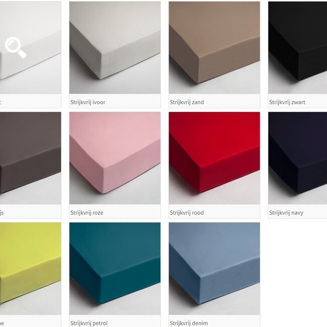 Hoeslaken - katoen - 160x200 cm