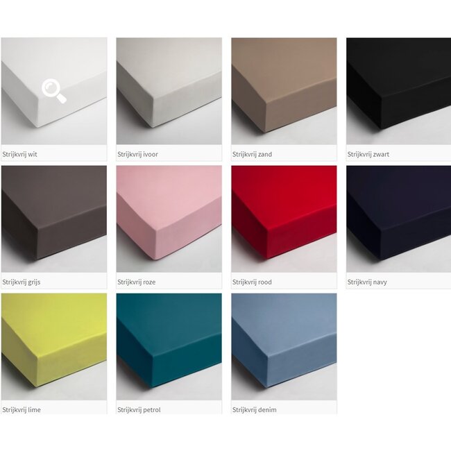 Hoeslaken - katoen - 160x200 cm