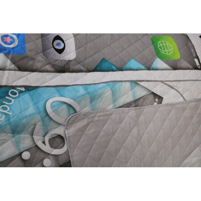 Bedsprei GSM grijs - 170x210 cm