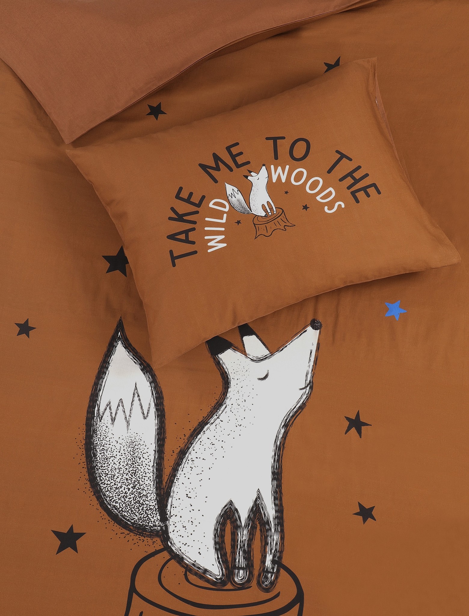 Dekbedovertrek Fox - Katoen - 140x200 + 60x70 cm