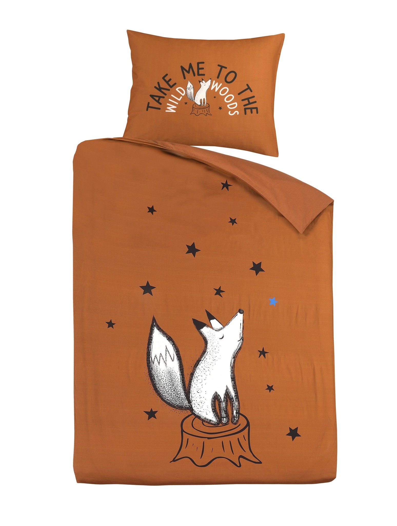 Dekbedovertrek Fox - Katoen - 140x200 + 60x70 cm