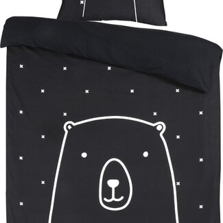 Kidzroom® Katoen dekbedovertrek Bear - 140x200 cm