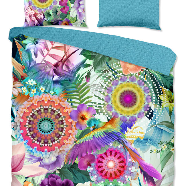 Katoen satijn dekbedovertrek Aviva