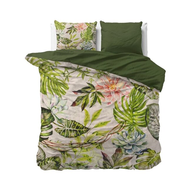 Katoen satijn dekbedovertrek Destiny