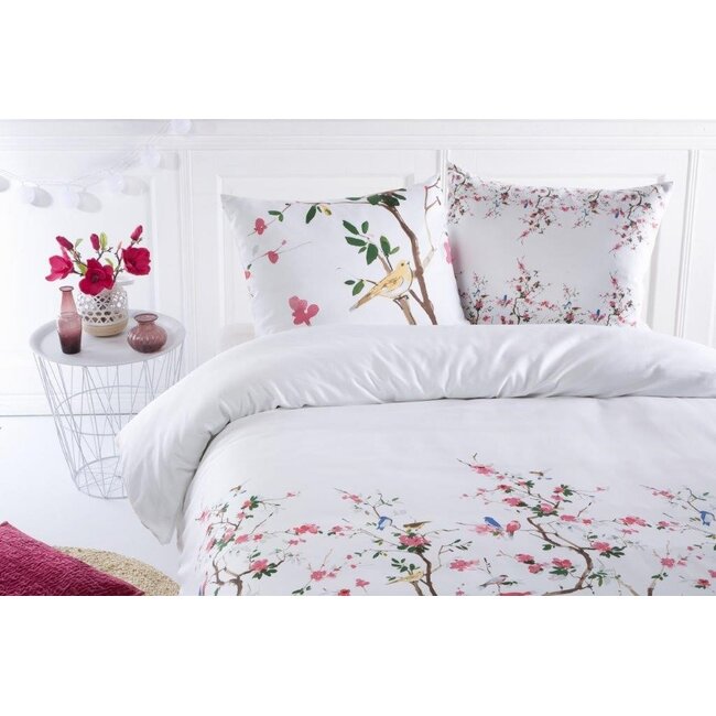 Katoensatijn dekbedovertrek Naomi - 2-persoons (200x220 + 2st 60x70cm)