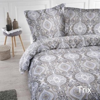 Papillon® Katoen satijn dekbedovertrek Trix zand