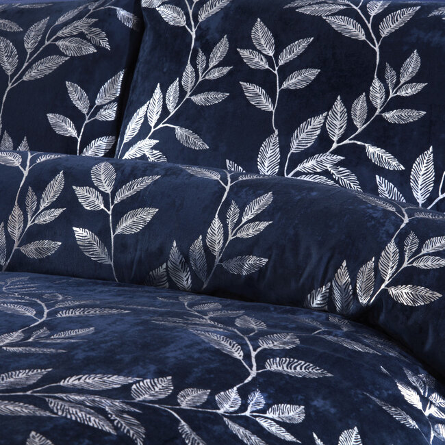 Velvet dekbedovertrek Como navy