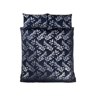 Belle Maison Velvet dekbedovertrek Como navy