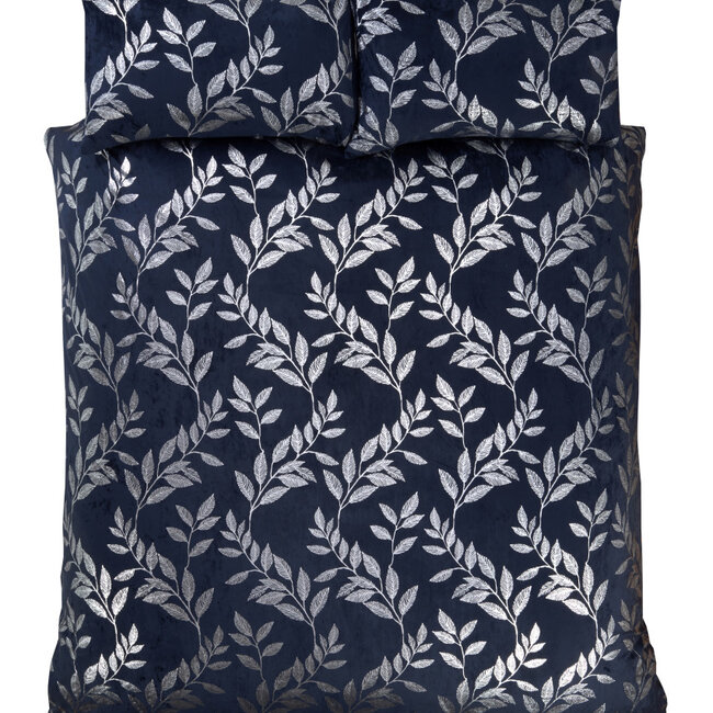 Velvet dekbedovertrek Como navy