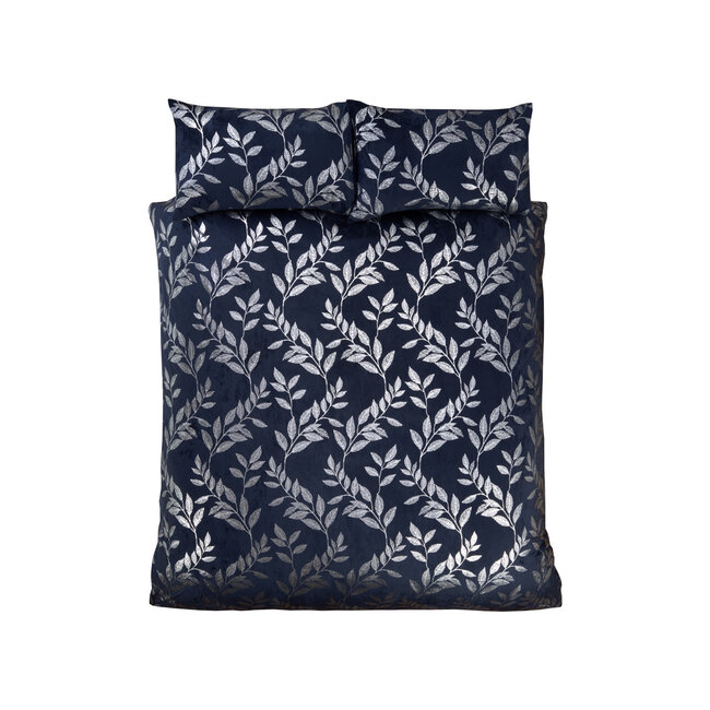 Velvet dekbedovertrek Como navy