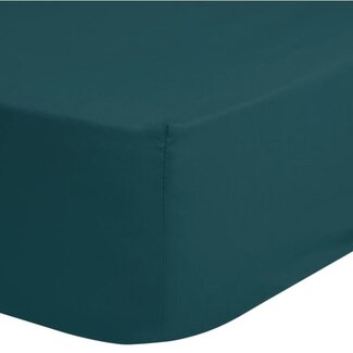 HSL Boxspring hoeslaken - jersey - bleu canard - hoekhoogte 40 cm