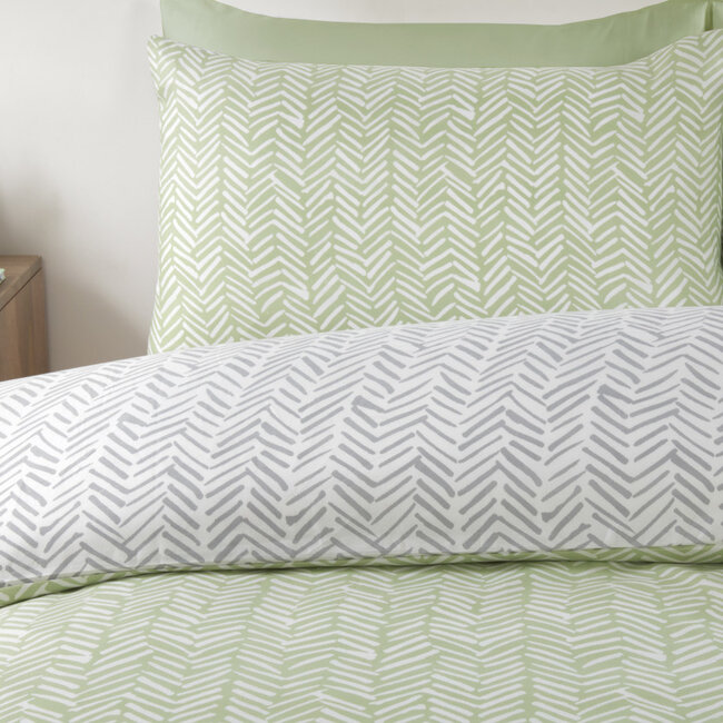 Microvezel dekbedovertrek Helston groen