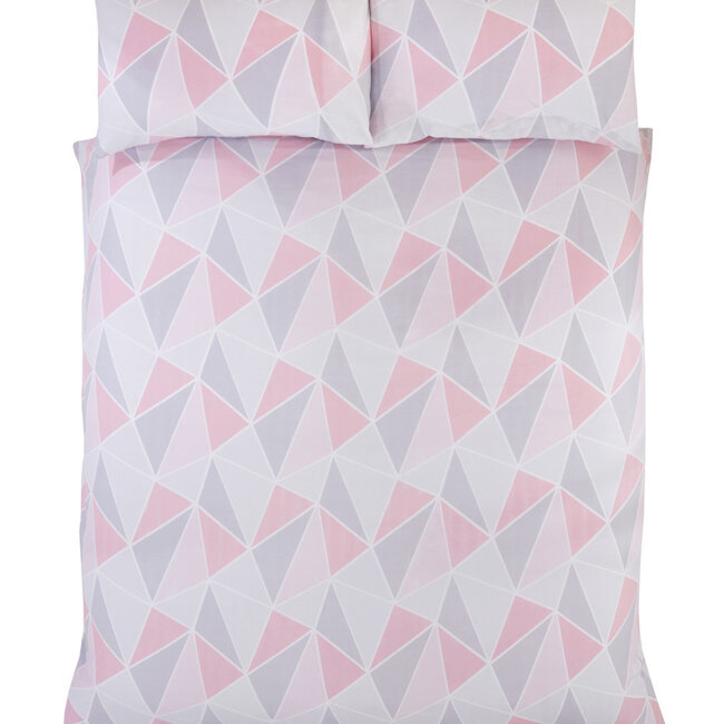 Polykatoen dekbedovertrek Leo roze