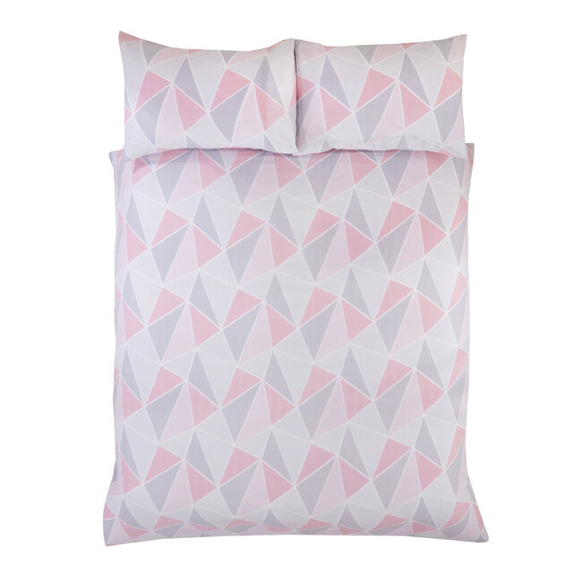 Polykatoen dekbedovertrek Leo roze