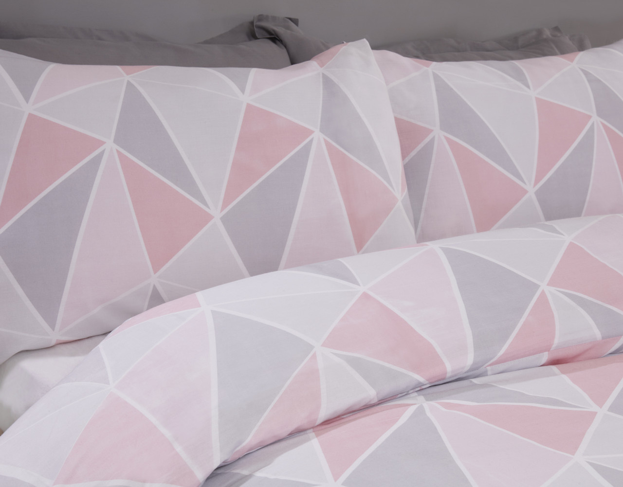 Finest Homeware dekbedovertrek Leo roze - blended katoen