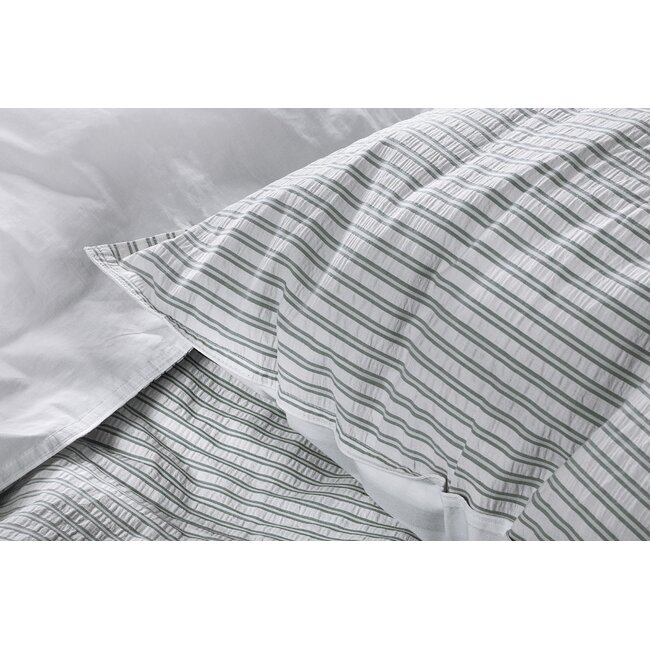 Katoen percal dekbedovertrek Marseille groen