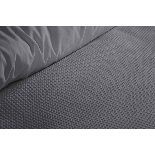 Katoen percal dekbedovertrek Mendoza antraciet