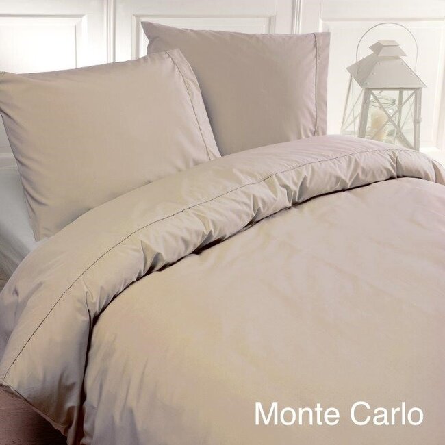 Katoen percal dekbedovertrek Monte Carlo zand
