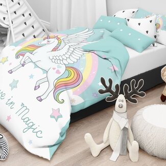 .Decoware® Ledikant dekbedovertrek Believe in magic - katoen