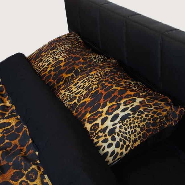 Katoen dekbedovertrek Leopard print