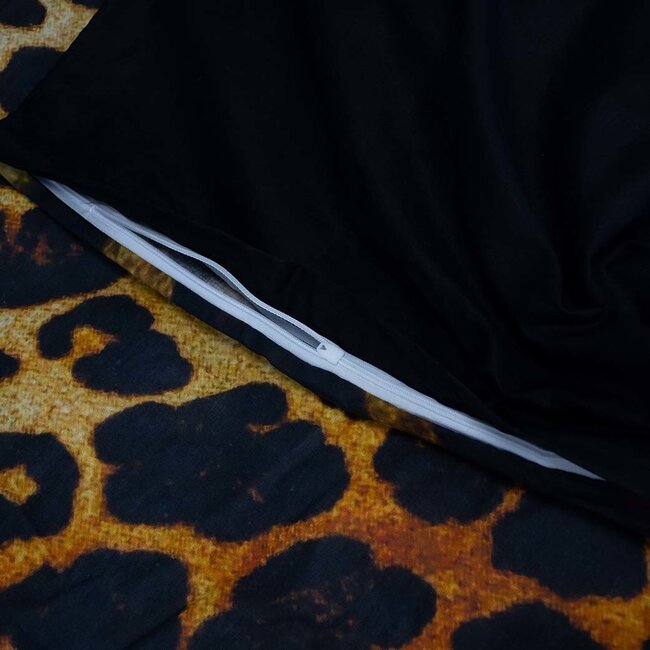 Katoen dekbedovertrek Leopard print