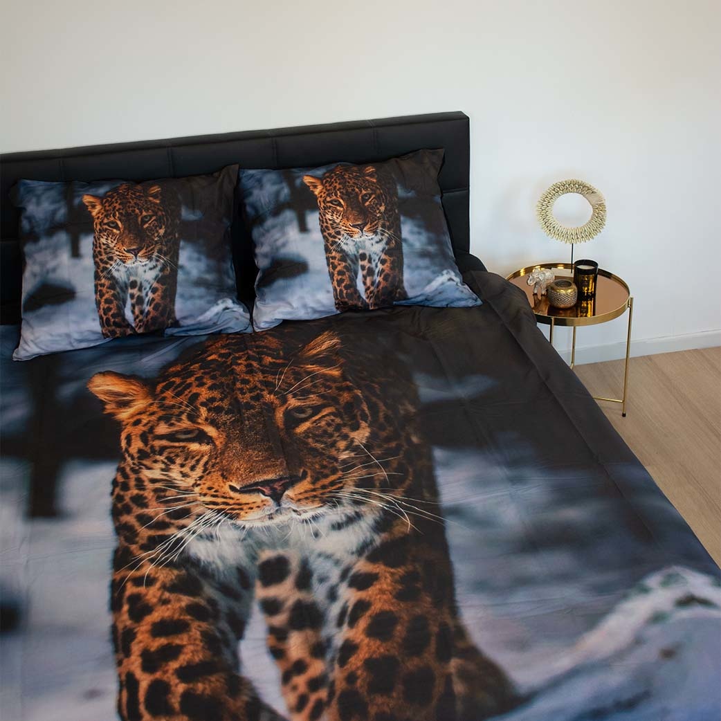 Decoware dekbedovertrek Leopard winter- katoen renforce
