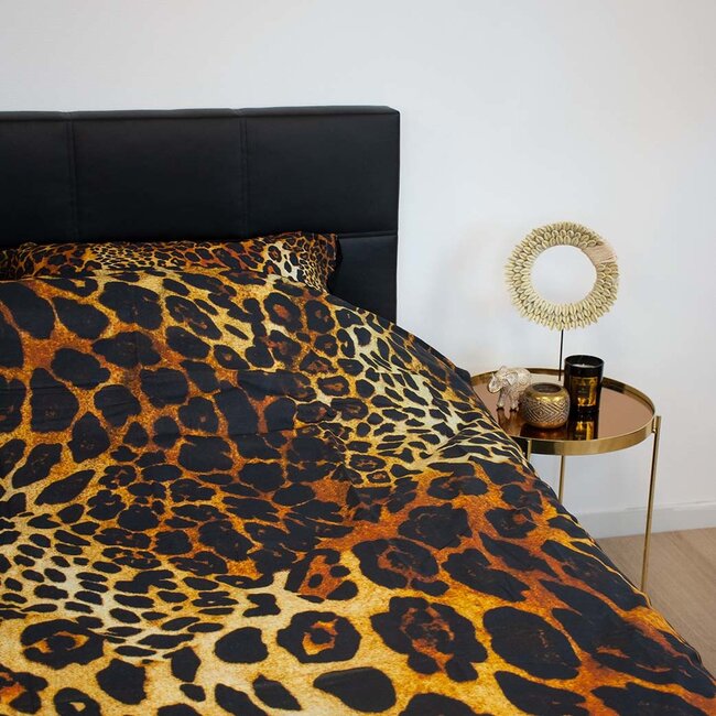 Katoen dekbedovertrek Leopard print