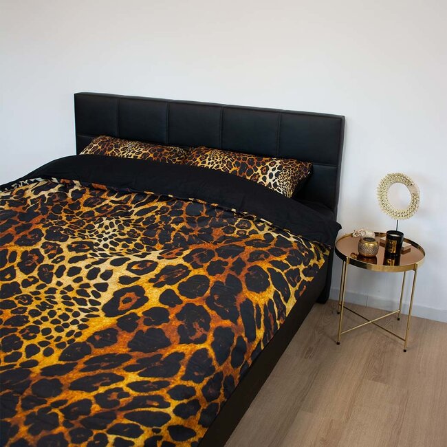 Katoen dekbedovertrek Leopard print