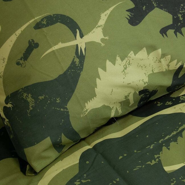 Katoen kinderdekbedovertrek Dinosaurs - 140x220 + 60x70 cm