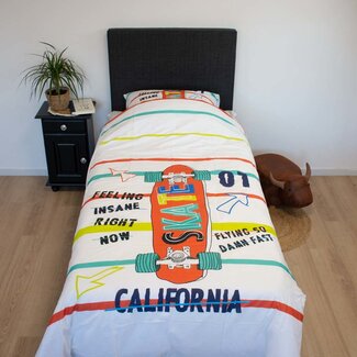 .Decoware® Katoen dekbedovertrek Skate - eenpersoons