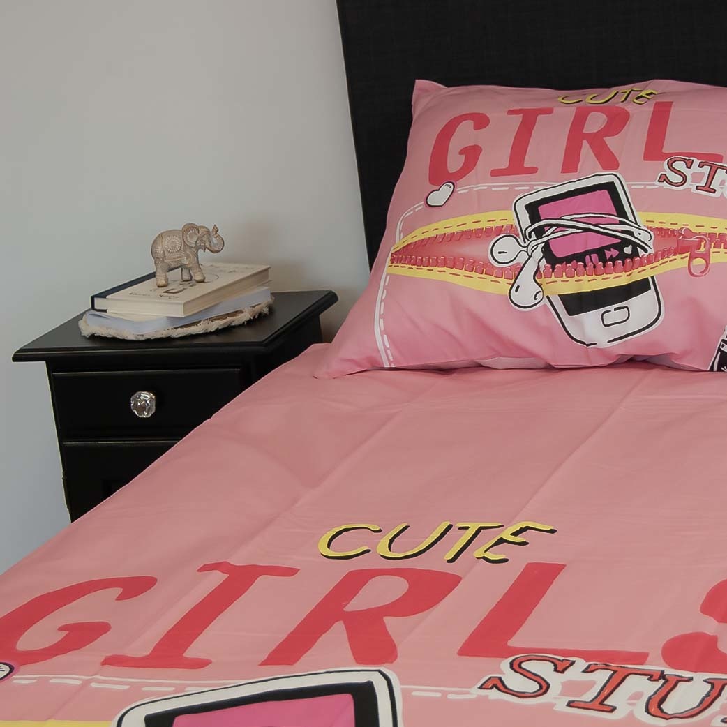 Dekbedovertrek Cute girls - 140x220 cm - katoen renforce